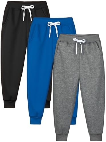 Resinta 3Pack Baby Boys Fleece Joggers
