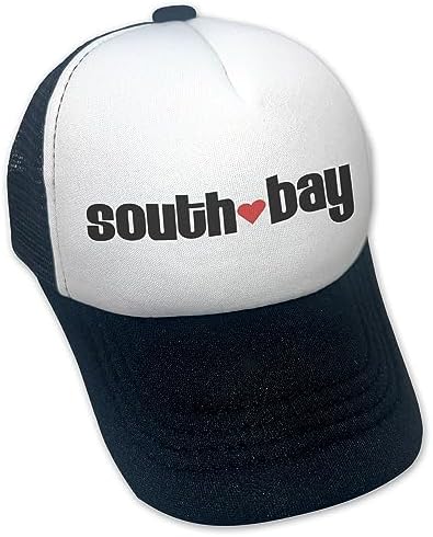 Sol Baby South Bay Love Black Adjustable Snapback Mesh Trucker Hat