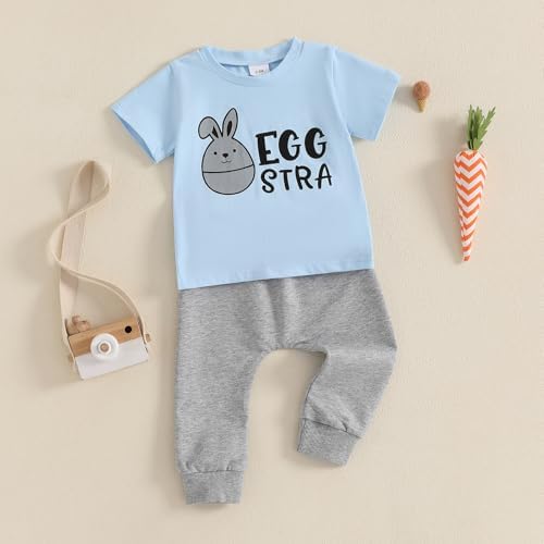 Gform Easter Egg Print Toddler T-Shirt Joggers Set