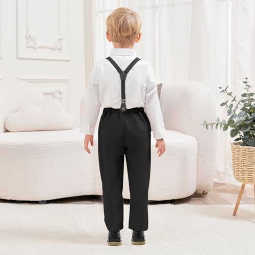 Perfect Toddler Boy Outfit 12M-8Y Cotton Button Down Pants Set