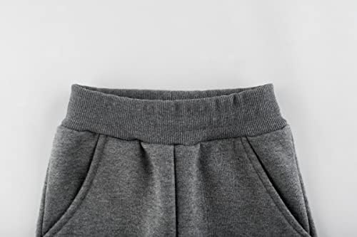 Premium Toddler Boys Polar Fleece Jogger Pants for Winter