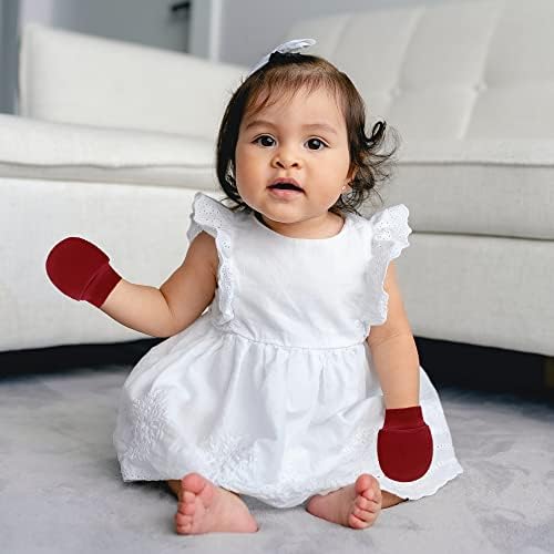 Perfect for Newborns Soft Cotton No Scratch Mitten for Babies