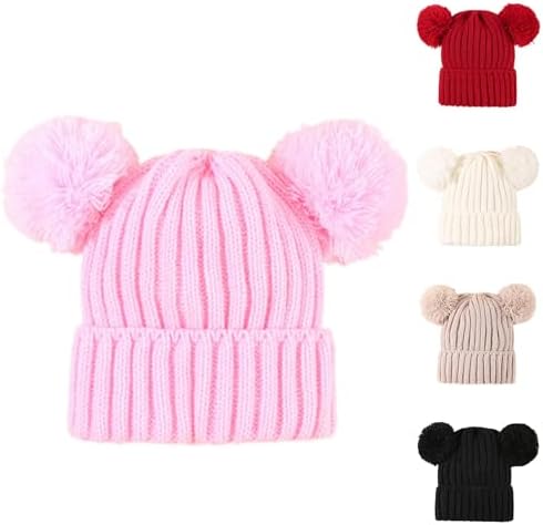 Winter Kids Knitted Hats Scarf Set Warm Comfortable for Kids