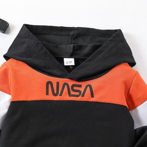 2-6T Toddler Boys Fashionable Hooded sweatshirt Pants Set