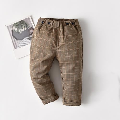 Trendy Plaid Fall Winter Suit for Kids