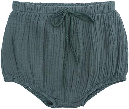 Kapsrqst Unisex Cotton Linen Shorts for Kids