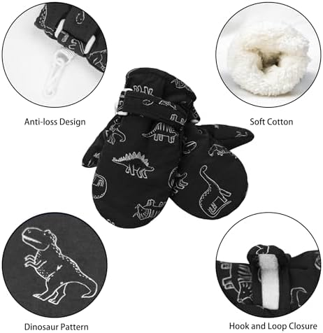 Boys Snow Paws waterproof toddler mitten furriness keeps you warm and dry