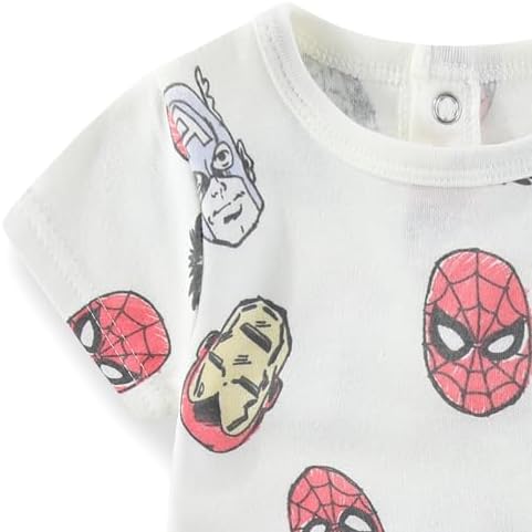 Marvel Avengers Baby Boys Bodysuit and Pants Set with Bib 1