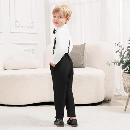 Perfect Toddler Boy Outfit 12M-8Y Cotton Button Down Pants Set