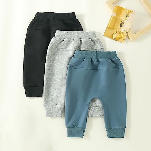 Sayoo Kids Harem Pants for Toddler Boys with Premium Cotton