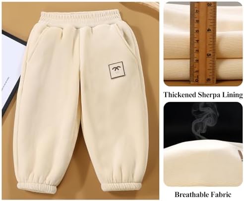 Happy Cherry Winter Fleece Jogger Pants Toddler-Kid