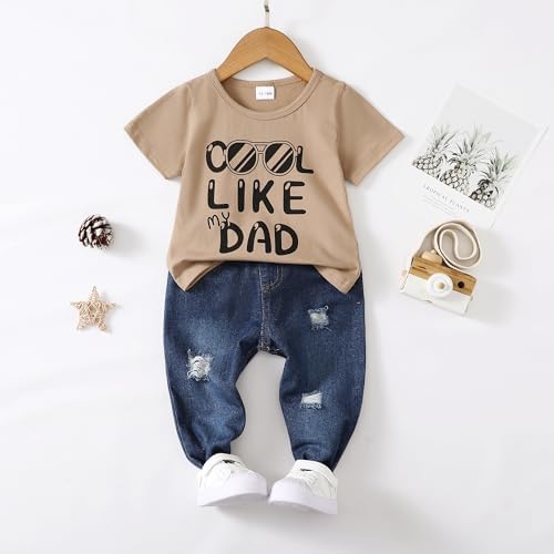 NZRVAWS Baby Boys Ripped Jeans Sets Toddler Clothing