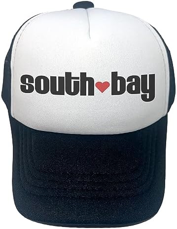 Sol Baby South Bay Love Black Adjustable Snapback Mesh Trucker Hat
