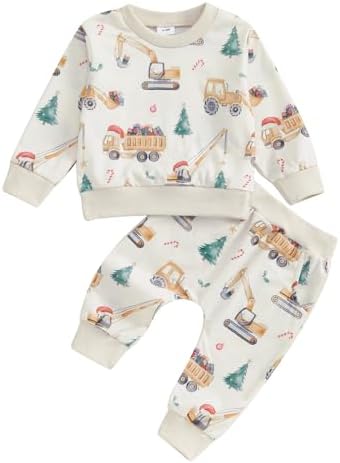 Toddler Boys Track Heart Print Preschool Set