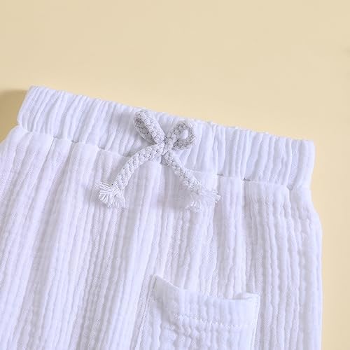 Ultra-soft cotton combinations toddler boys girl drawstring waistpants