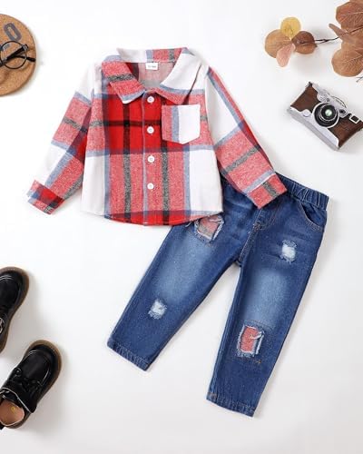 NZRVAWS toddler boysplaintext set featuring a softr stable design and eye-catching plaidatomics
