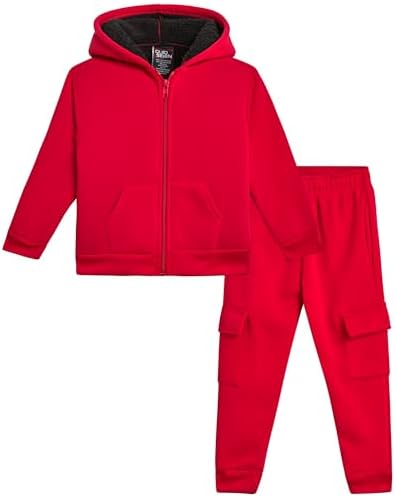 Quad Seven Toddler Boys Sherpa Fleece Jogger Set 1