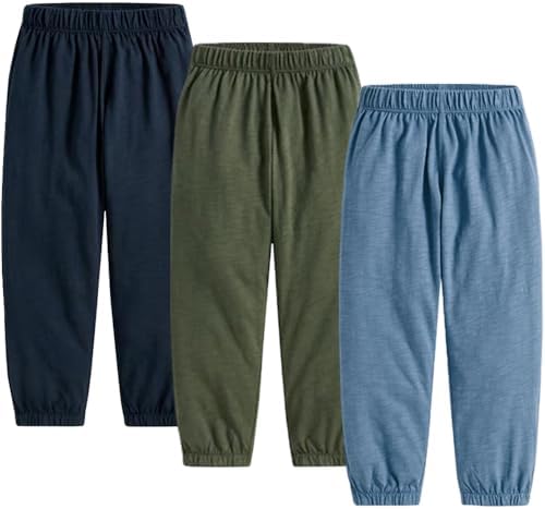 3-Piece Toddler Boy Soft Cotton Joggers