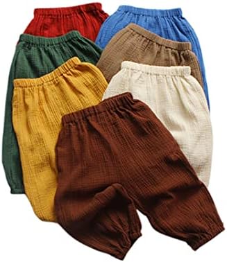 HDLEXD Toddler Basic Cotton Linen Harem Pants