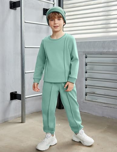 Arshiner Boys Round Neck Sweater Pants Set