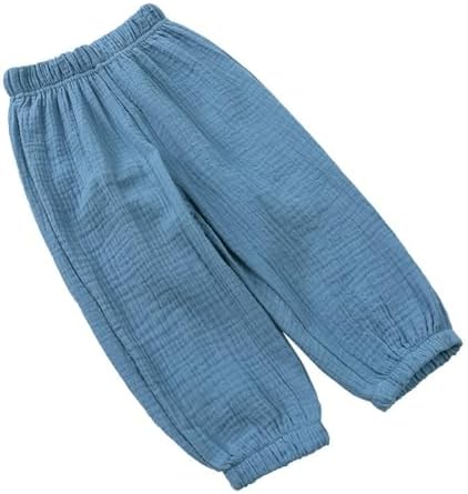 Elastic waist toddler boys girls cotton lounge pants