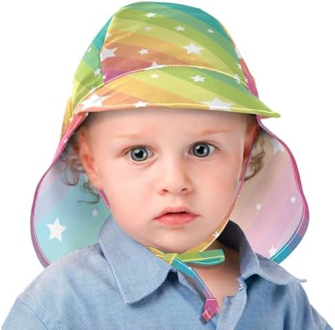 Adjustable UPF 50 Star Beach Hat for Kids