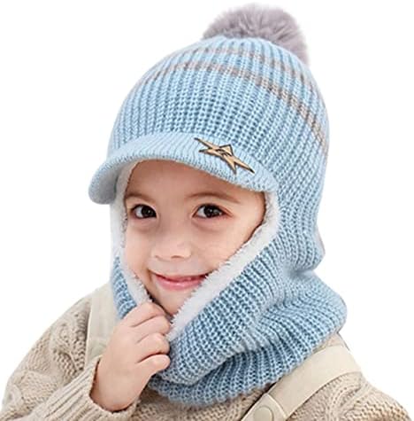 Baby Warm Ski Cap and Scarf for Little Boys