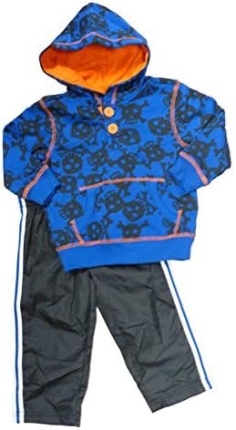 Healthtex Infant Toddler Boys Blue Skull Crossbones Set