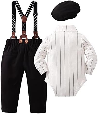 YALLET Boys Tuxedo Set 0-18M