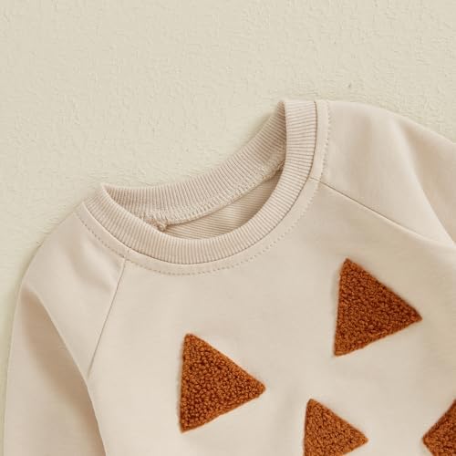 Amnnchya Toddler Halloween Pumpkin Sweatshirt Pants