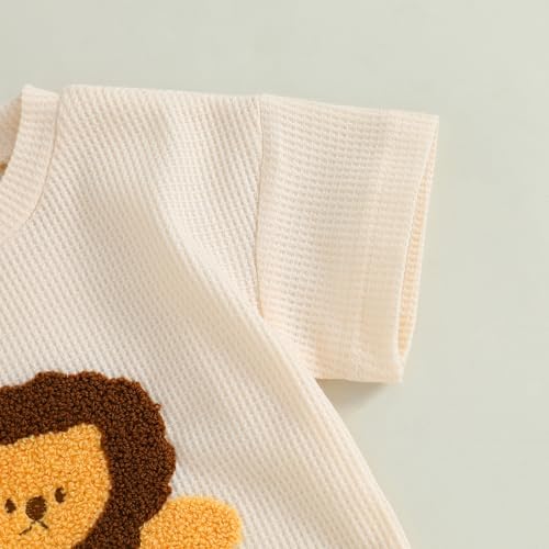 Flip-Flop Style toddler Boy summer outfit with EMBARc BeigePink
