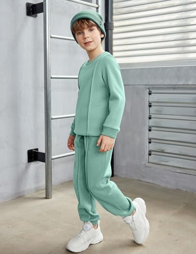 Arshiner Boys Round Neck Sweater Pants Set