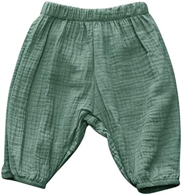 Toddler Cotton Linen Harem Pants for Spring Fall Summer