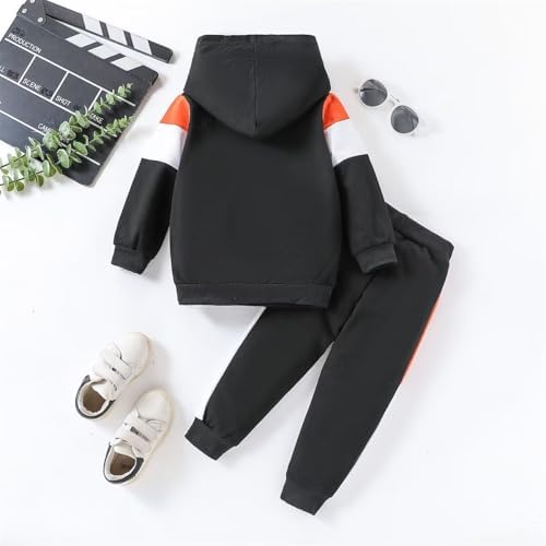 2-6T Toddler Boys Fashionable Hooded sweatshirt Pants Set