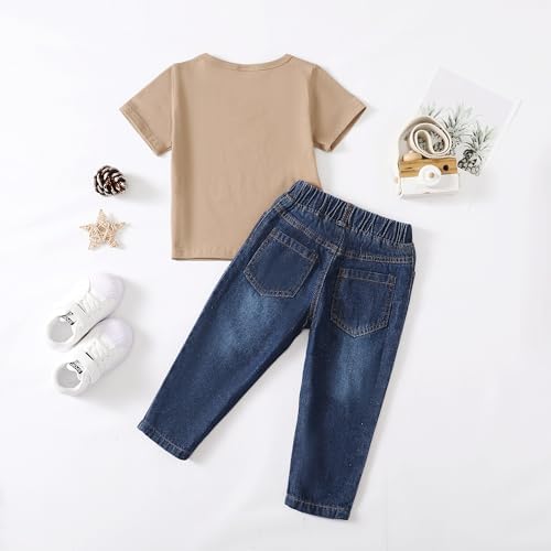 NZRVAWS Baby Boys Ripped Jeans Sets Toddler Clothing