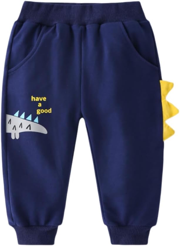 Meufam Toddler Boys Dinosaur Print Sweatpants