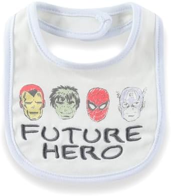 Marvel Avengers Baby Boys Bodysuit and Pants Set with Bib 1