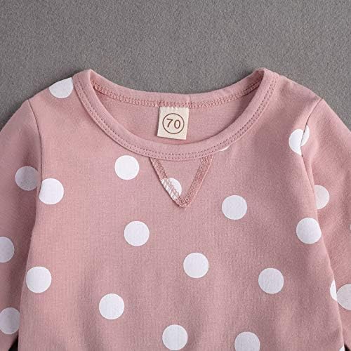 Long Sleeve Polka Dot 2-Piece Outfit Set for Kids