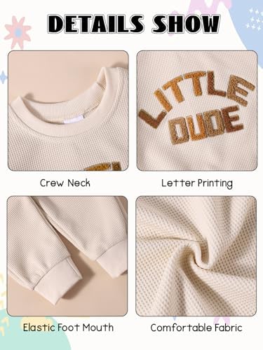 Adarl Toddler Boy Little Dude Winter Clothes