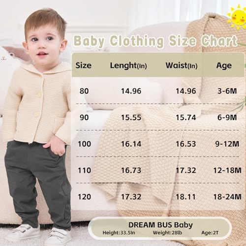 Adorable Toddler Jogger Pants with 3 Packs for Baby Boys