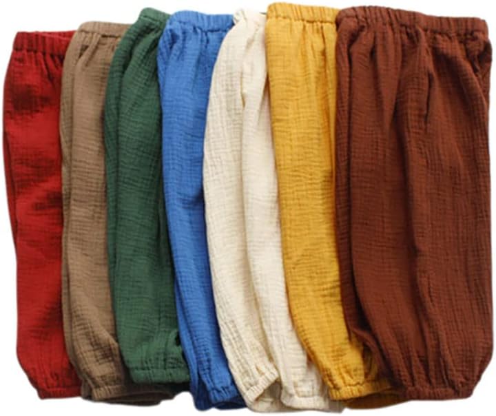 HDLEXD Toddler Basic Cotton Linen Harem Pants
