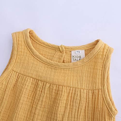 Perfect 2Pcs - Kids Tales Cotton Linen Outfits for Babies