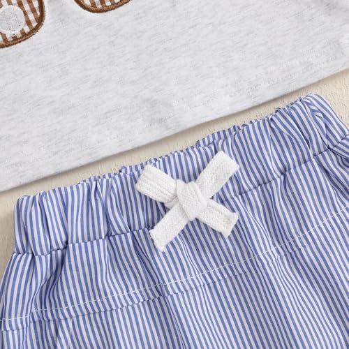 Mubineo T-Shirt Plaid Toddler Summer Bunny Set