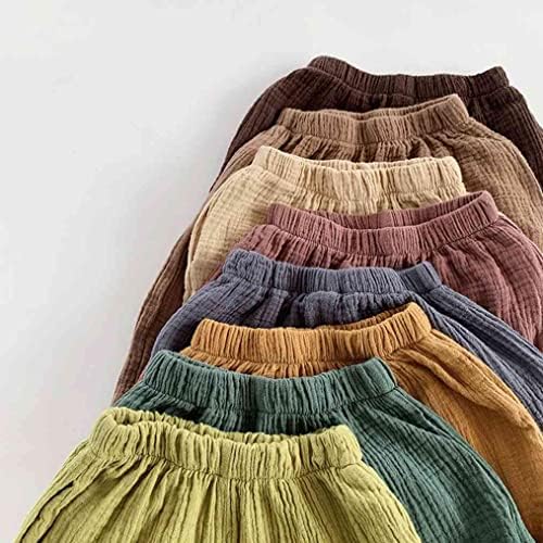 LNICEAR Toddler Basic Cotton Linen Comfy Comfort Pants