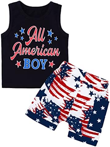 4th Of July Toddler Boy Outfit Set
