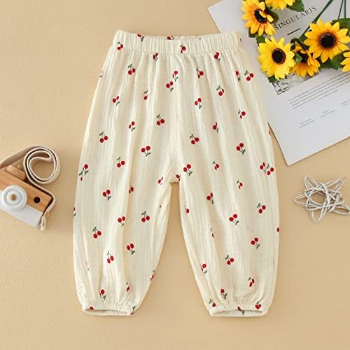 Toddler Boys Loveable Casual Fruity Floral Print Elastic Harem Pants