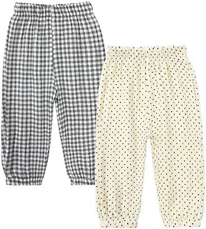2-Piece Soft Cotton Linen Toddler Pants