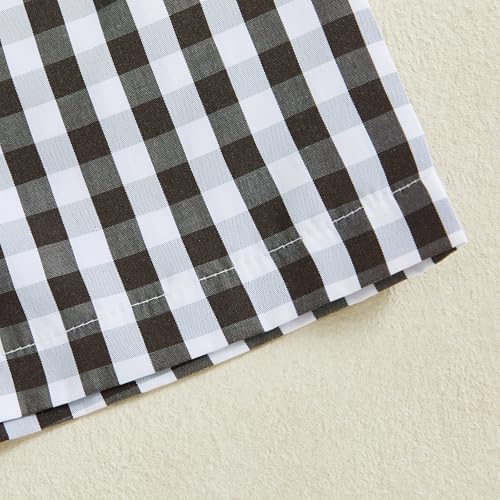 Partclots Toddler Boys Summer Outfits Animal Print Plaid Set