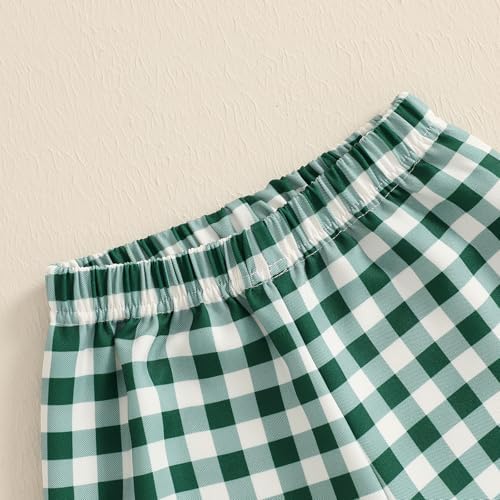 Biayxms toddler wide leg plaid pants boys girls