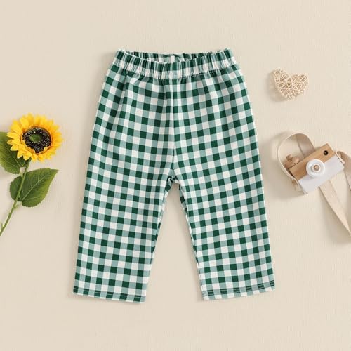 Biayxms toddler wide leg plaid pants boys girls